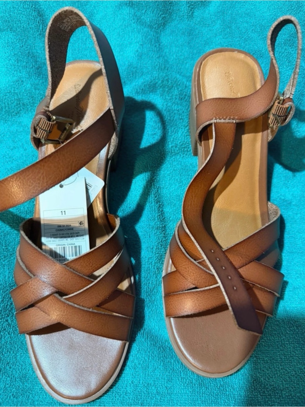 Target Brown Strappy Slingback Sandals
